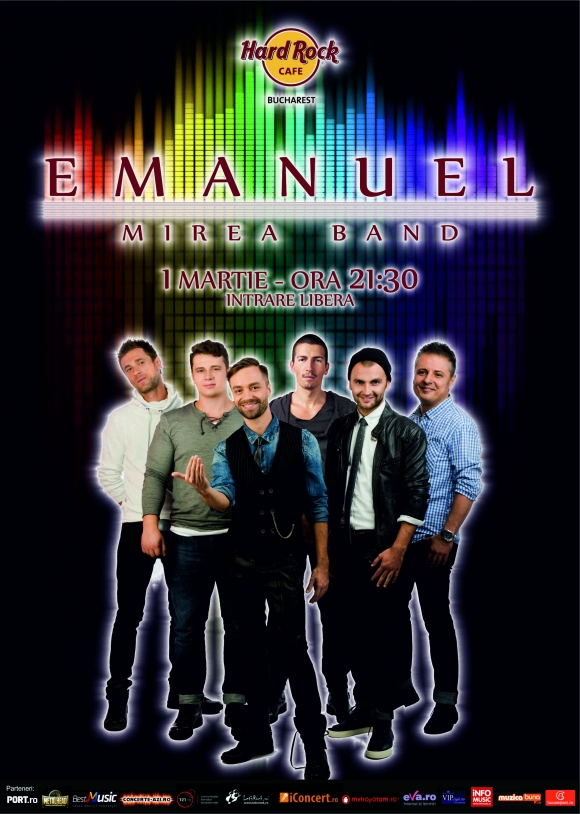 Concert Emanuel Mirea Band la Hard Rock Cafe, Bucuresti