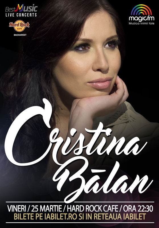 Concert CRISTINA BALAN & BAND la Hard Rock Cafe