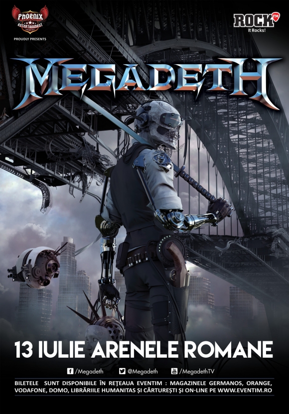 Concert Megadeth la Arenele Romane din Bucuresti