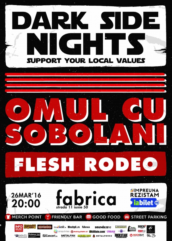 Concert Omul cu Sobolani, Flesh Rodeo si Inside in Club Fabrica