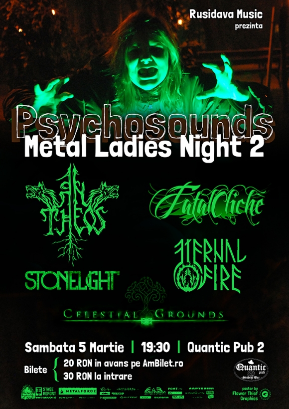 Programul 'Psychosounds Metal Ladies Night' in Quantic Pub 2