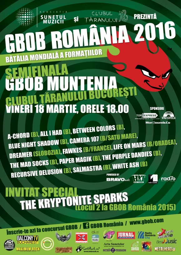 Programul final la GBOB Muntenia 2016