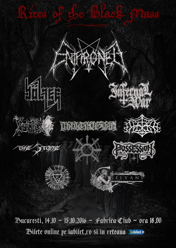 Trupele ENTHRONED si BOLZER sunt confirmate la Rites of the Black Mass Festival