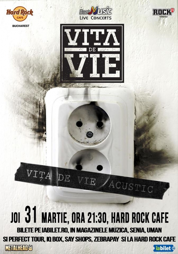 Vita de Vie in concert acustic la Hard Rock Cafe