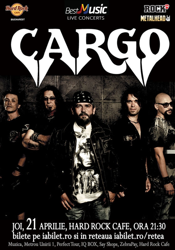 Concert CARGO la Hard Rock Cafe