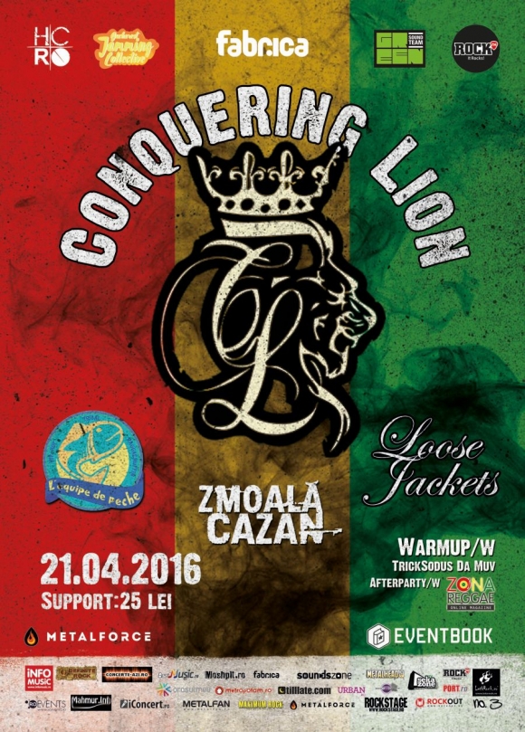 Concert Conquering Lion, L’equipe De Peche si Loose Jacket in Club Fabrica