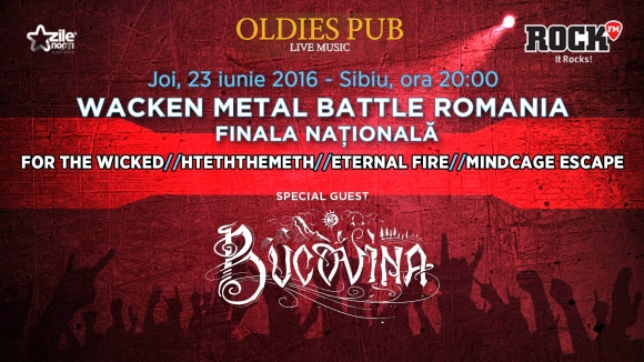 Finala nationala Wacken Metal Battle Romania in club Oldies Pub din Sibiu