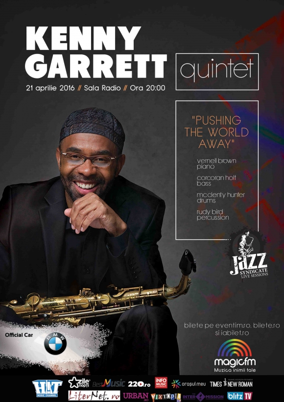 Saxofonistul Kenny Garrett aduce Pushing de World Away la Sala Radio