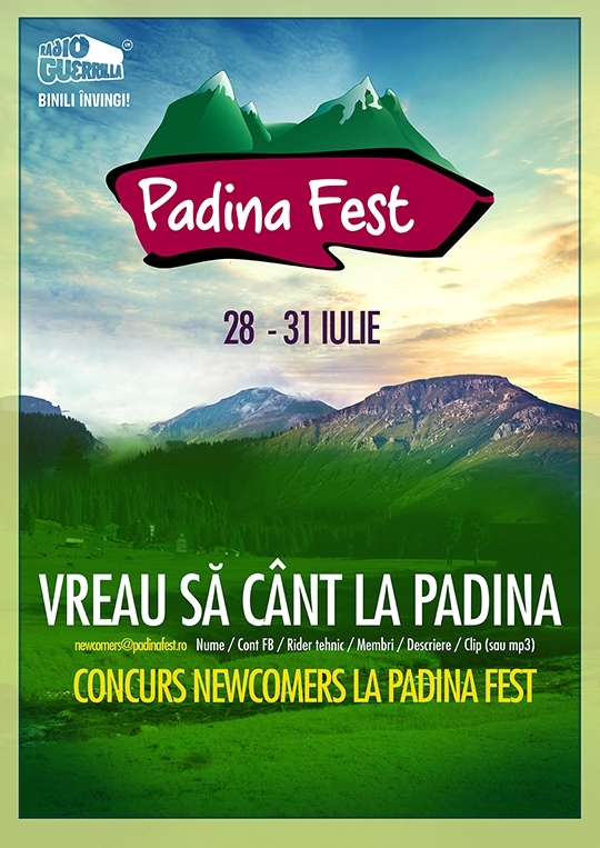 Concurs pentru trupele la inceput de drum, in cadrul Padina Fest