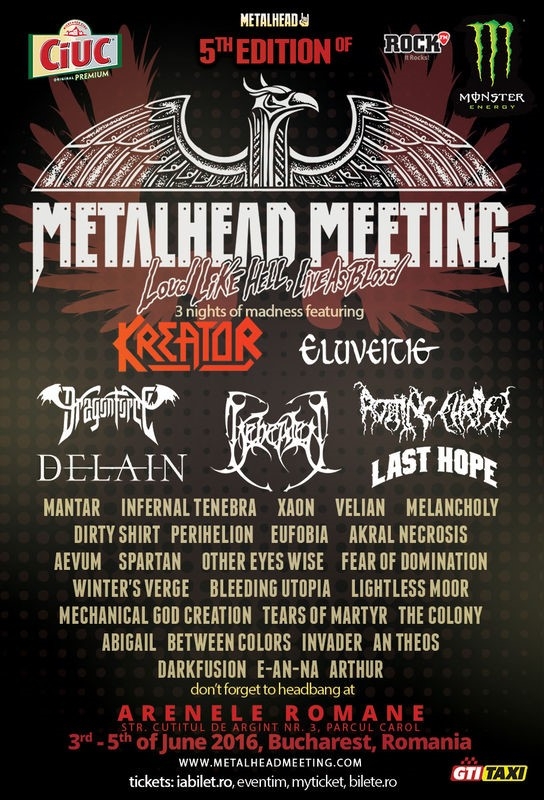 Maine incepe Metalhead Meeting Festival 2016 la Arenele Romane din Bucuresti