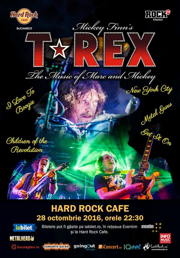 T-Rex vor concerta la Hard Rock Cafe