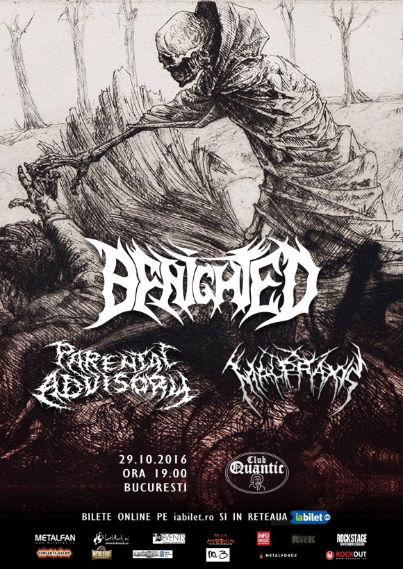 Trupele Benighted, Parental Advisory si Malpraxis concerteaza la Bucuresti