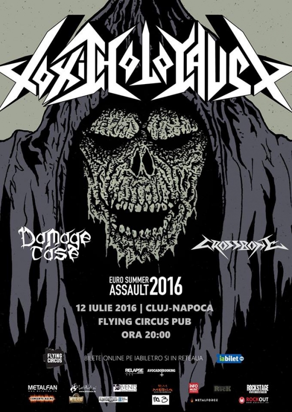 Flying Circus Pub gazduieste concertul trupelor Damage Case, Crossbone si Toxic Holocaust