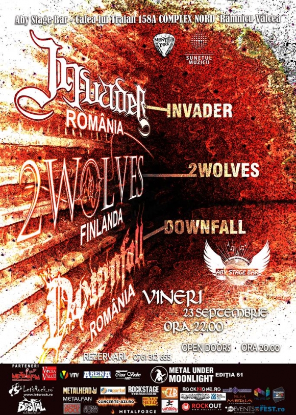 Downfall deschide concertul Invader si 2 Wolves de la Ramnicu Valcea