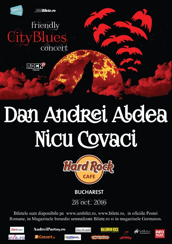 Friendly CityBlues Concert - Dan Andrei Aldea si Nicu Covaci, la Hard Rock Cafe