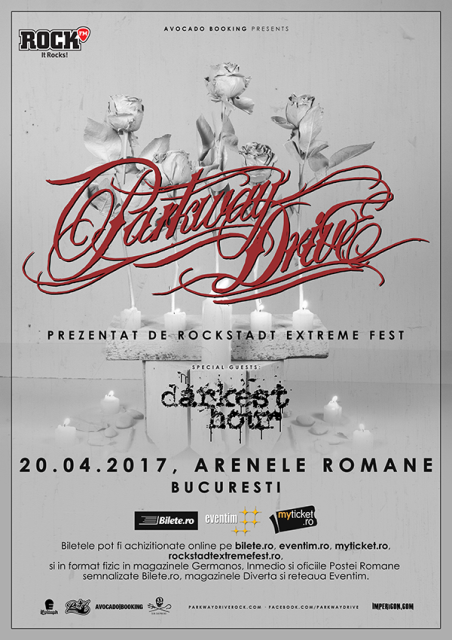 PARKWAY DRIVE vor concerta la Arenele Romane pe 20 aprilie 2017