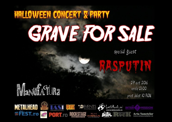 Trupa Grave For Sale va sustine un concert special de Halloween