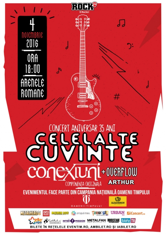 Program si reguli de acces la concertul Celelalte Cuvinte si Conexiuni, de la Arenele Romane