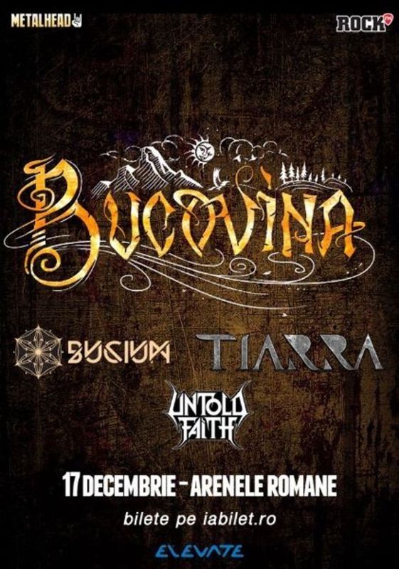 Trupa Bucovina concerteaza la Arenele Romane pe 17 decembrie