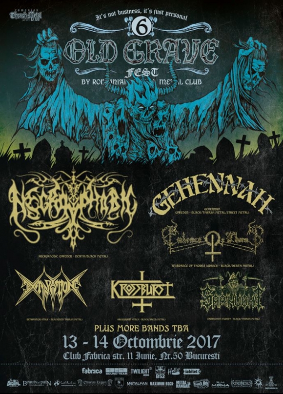 Embrace of Thorns, Gehennah si Extirpation au fost confirmate la Old Grave Fest 2017