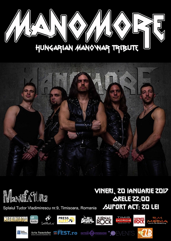 Concert tribut Manowar in Club Manufactura din Timisoara