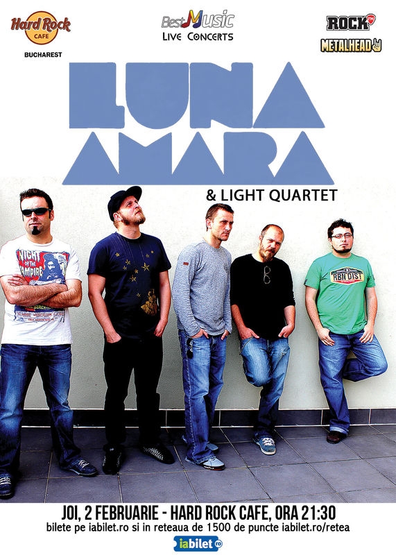 Luna Amara si Light Quartet concerteaza pe 2 februarie la Hard Rock Cafe