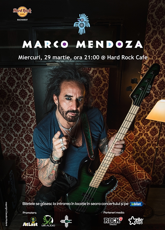 Concert Marco Mendoza la Hard Rock Cafe