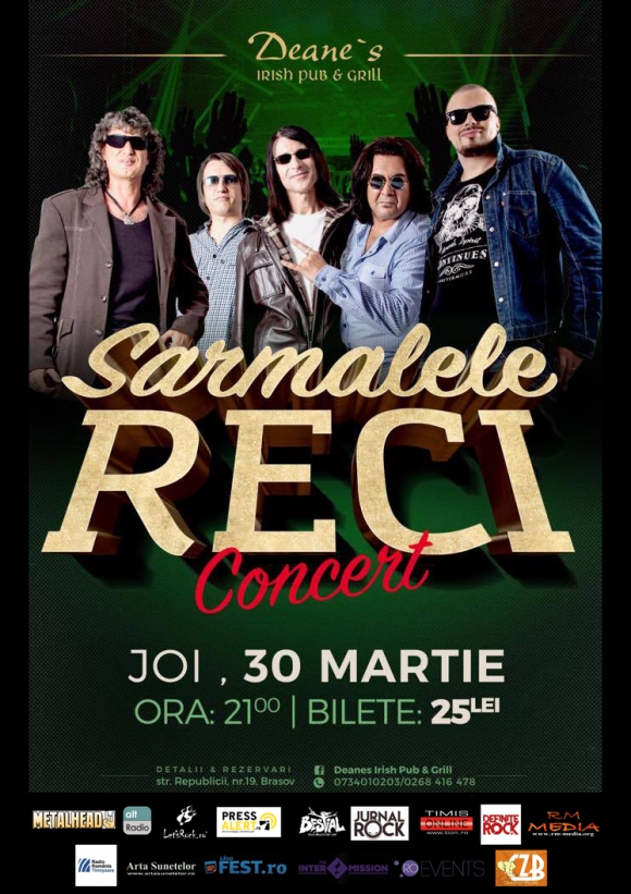 Concert Sarmalele Reci in Deanes & Irish Pub din Brasov