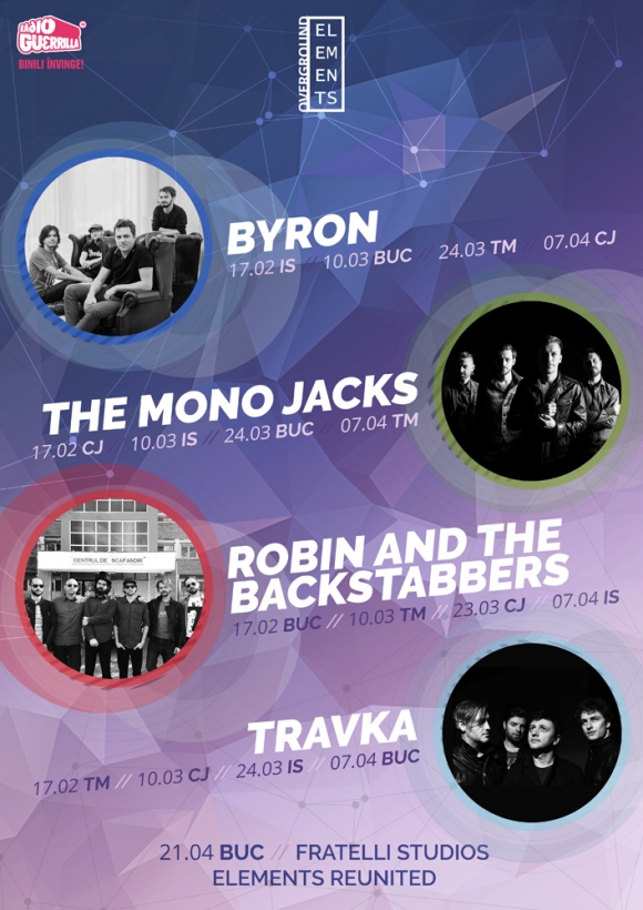 Turneul Overground Elements cu byron, The Mono Jacks, Travka si Robin and the Backstabbers continua