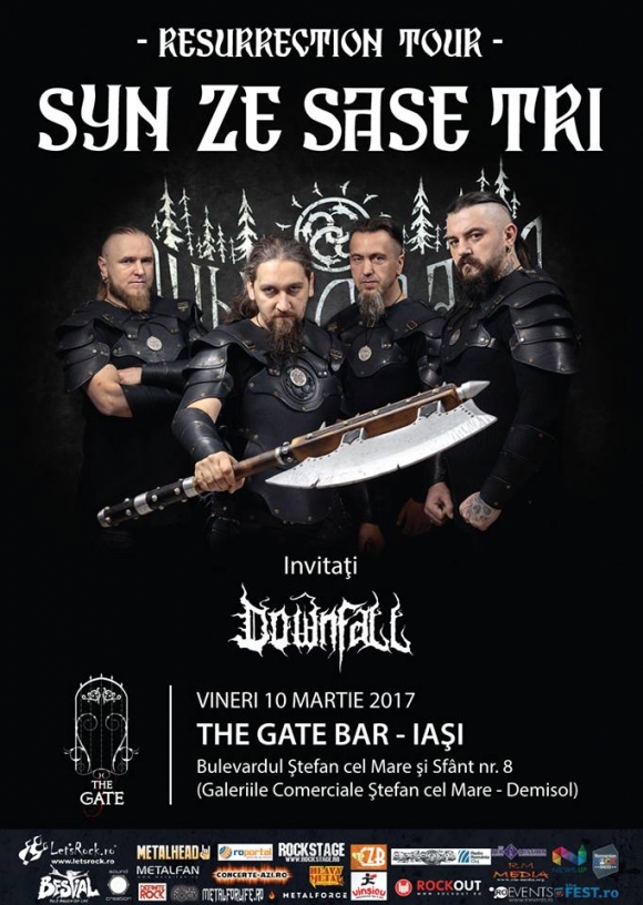 Weekend black metal cu Syn Ze Sase Tri si Downfall la Iasi, Suceava si Targu Mures