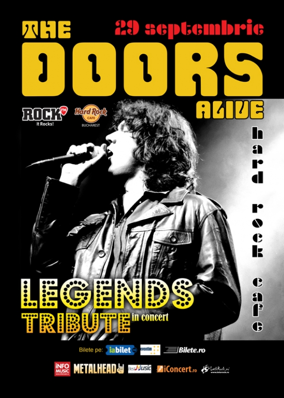 Cei de la The Doors Alive aduc hiturile lansate de Jim Morrison la Hard Rock Cafe