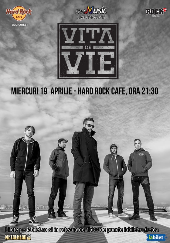 Concert Vita de Vie pe 19 aprilie la Hard Rock Cafe