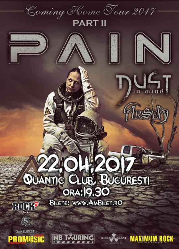 Trupa Pain concerteaza in Quantic Club