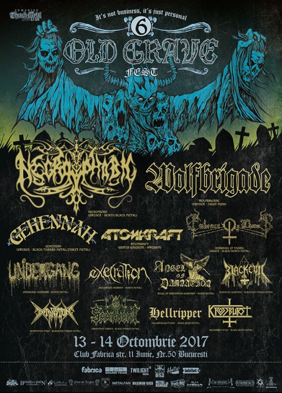 Trupele Wolfbrigade si Execration canta la Old Grave Fest VI