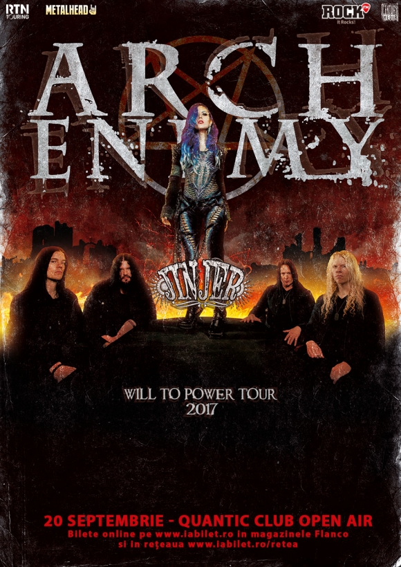 Trupa Arch Enemy concerteaza la Bucuresti