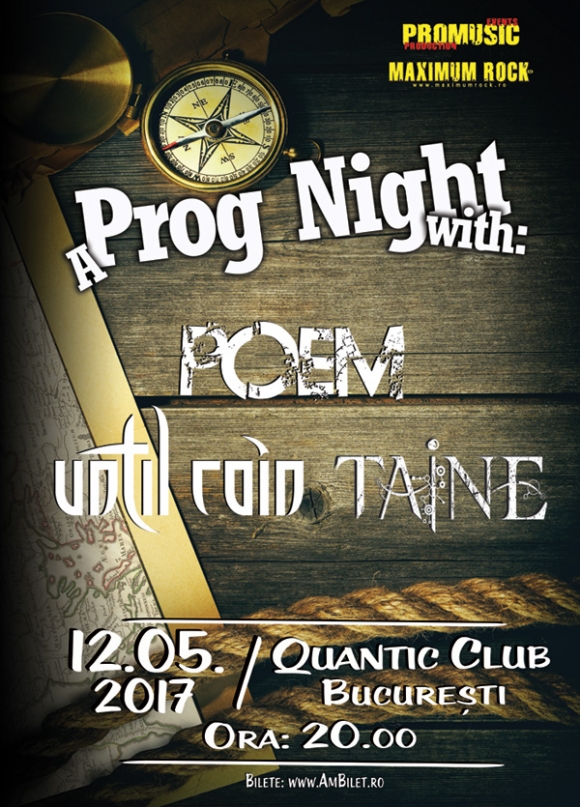 Trupele Poem (GR), Until Rain (GR) si Taine (RO) concerteaza in Quantic Club