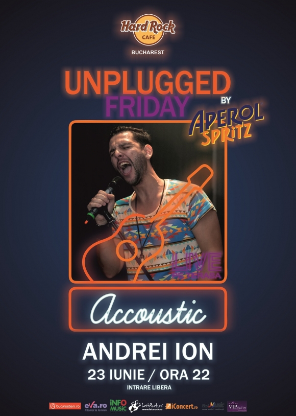 Unplugged Friday cu Andrei Ion pe terasa Hard Rock Cafe