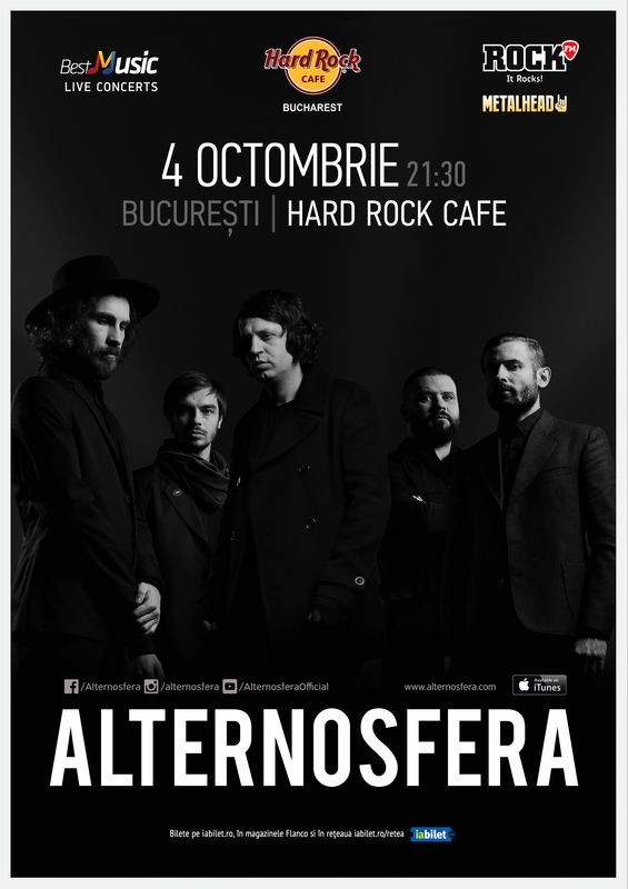 Concert Alternosfera la Hard Rock Cafe pe 4 octombrie