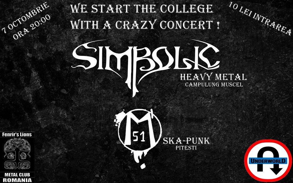 Concert Simbolic & Magazinu 51 in club Underworld