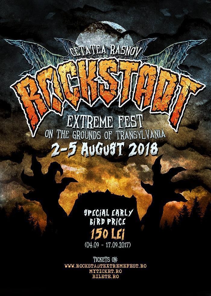 Rockstadt Extreme Fest 2018 va avea loc in perioada 2-5 August 2018