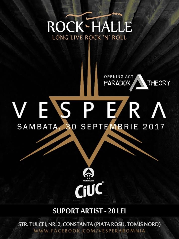 Trupa Vespera concerteaza in Rock Halle din Constanta