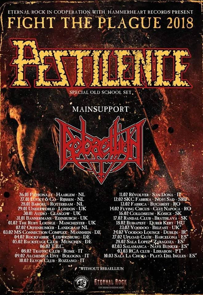 PESTILENCE vor concerta in Bucuresti si in Cluj-Napoca