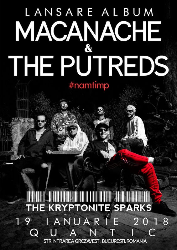 The Krypytonite Sparks sunt invitatii lui Macanache & The Putreds la concertul din Quantic Club pe 19 ianuarie