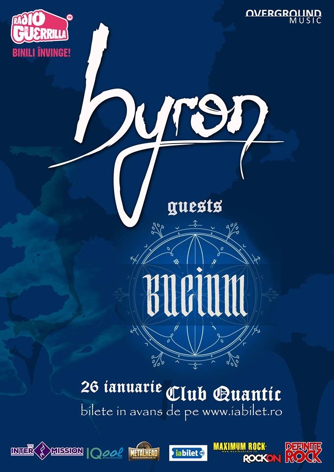 Trupa byron sustine primul concert din an alaturi de invitatii lor: Bucium