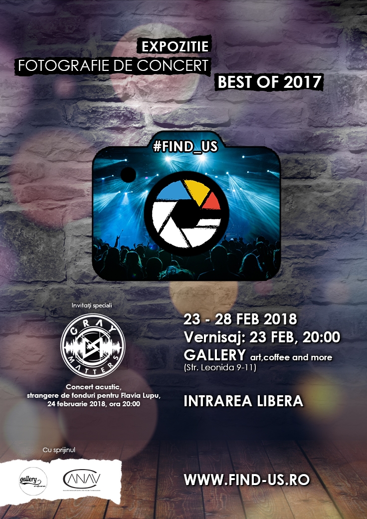 Concert acustic GRAY MATTERS si tombola in cadrul Expozitiei #FIND_US – Best of 2017