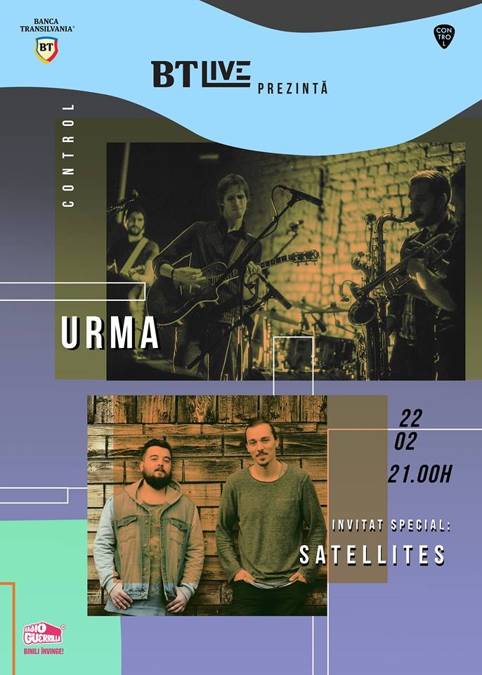 Trupa URMA si invitatii lor, Satellites, concerteaza la BT Live