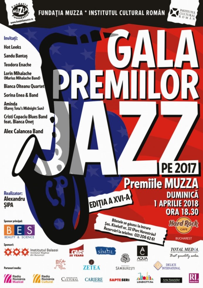 Gala Premiilor de Jazz – Premiile MUZZA la Hard Rock Cafe