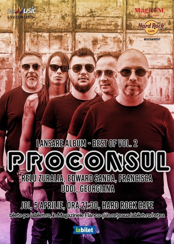 Proconsul lansează un nou album la Hard Rock Cafe, alături de invitați speciali