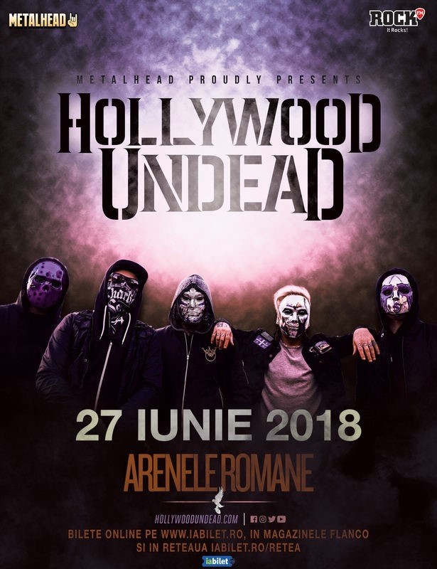 Categoria de bilete Golden Circle pentru concertul Hollywood Undead de la București este sold out