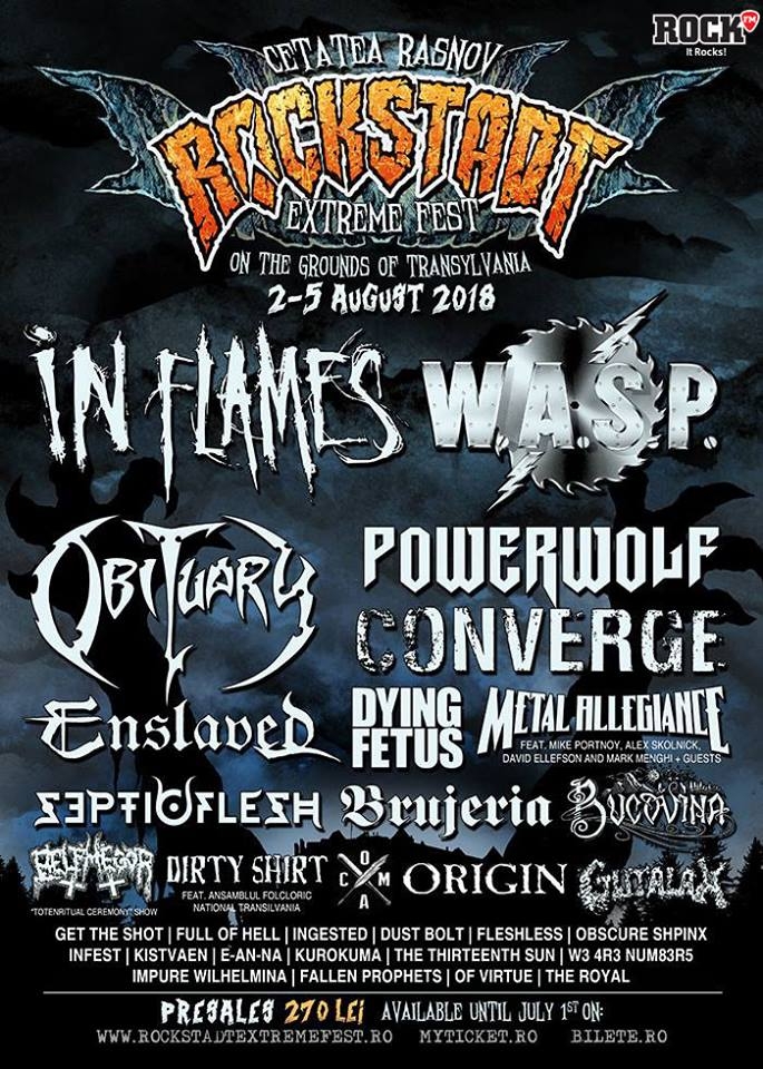 W.A.S.P. revine in Romania la Rockstadt Extreme Fest